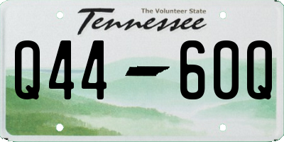 TN license plate Q4460Q