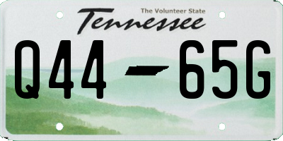 TN license plate Q4465G