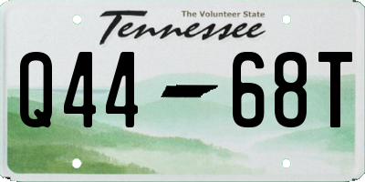 TN license plate Q4468T