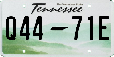 TN license plate Q4471E