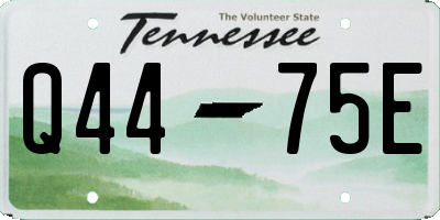 TN license plate Q4475E