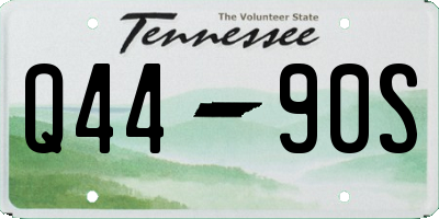 TN license plate Q4490S