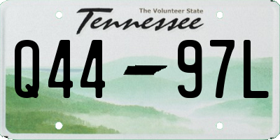 TN license plate Q4497L