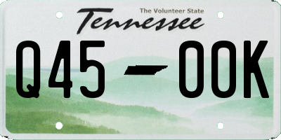 TN license plate Q4500K