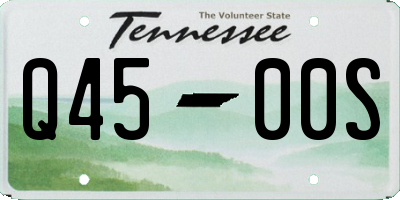 TN license plate Q4500S