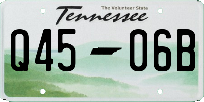 TN license plate Q4506B