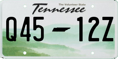 TN license plate Q4512Z