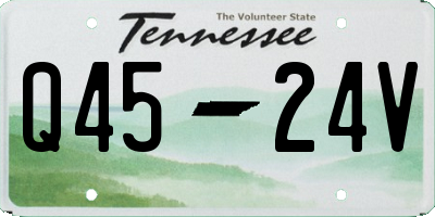TN license plate Q4524V