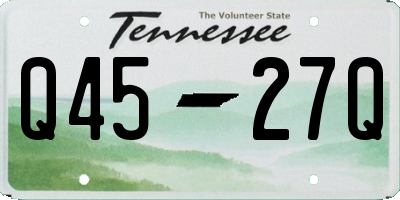 TN license plate Q4527Q