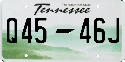 TN license plate Q4546J