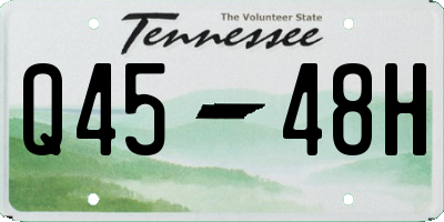 TN license plate Q4548H