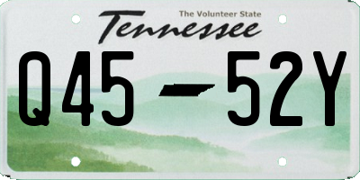 TN license plate Q4552Y
