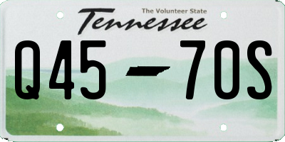 TN license plate Q4570S