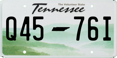 TN license plate Q4576I