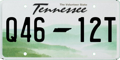TN license plate Q4612T