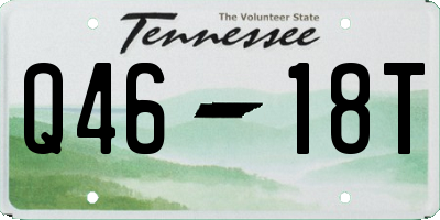 TN license plate Q4618T