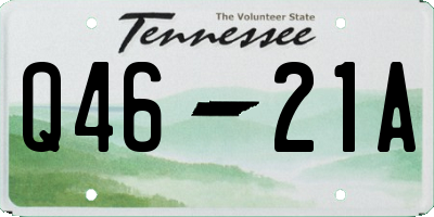 TN license plate Q4621A