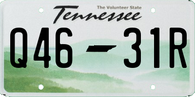 TN license plate Q4631R