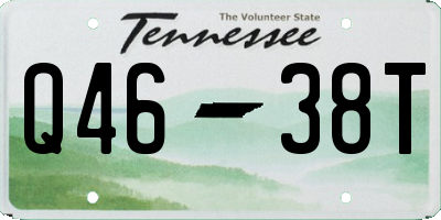 TN license plate Q4638T