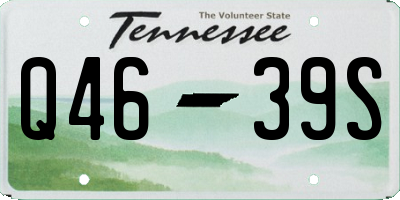 TN license plate Q4639S