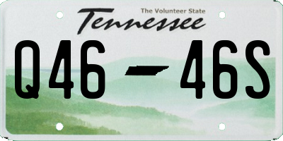 TN license plate Q4646S