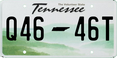 TN license plate Q4646T