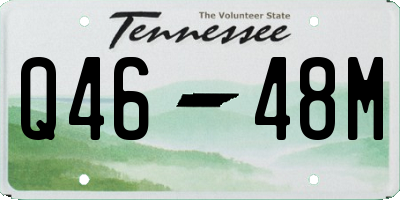 TN license plate Q4648M