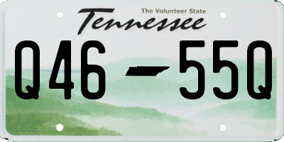 TN license plate Q4655Q