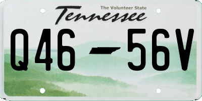 TN license plate Q4656V