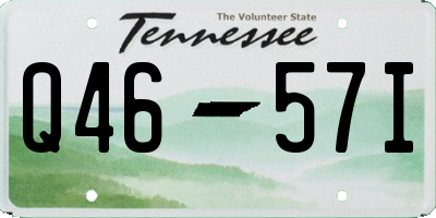 TN license plate Q4657I