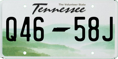 TN license plate Q4658J