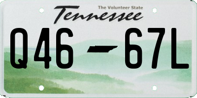 TN license plate Q4667L