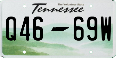 TN license plate Q4669W