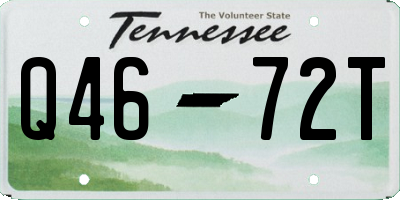 TN license plate Q4672T