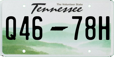 TN license plate Q4678H