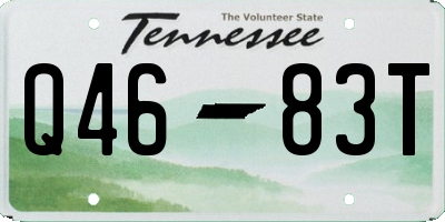 TN license plate Q4683T
