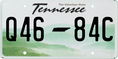 TN license plate Q4684C