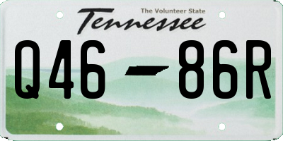 TN license plate Q4686R