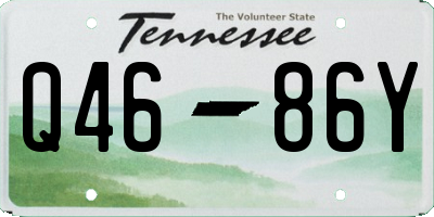 TN license plate Q4686Y