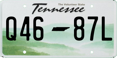 TN license plate Q4687L