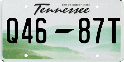 TN license plate Q4687T