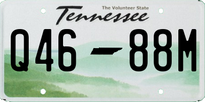 TN license plate Q4688M