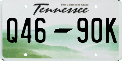 TN license plate Q4690K