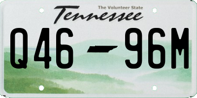 TN license plate Q4696M