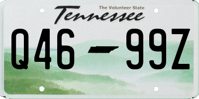 TN license plate Q4699Z