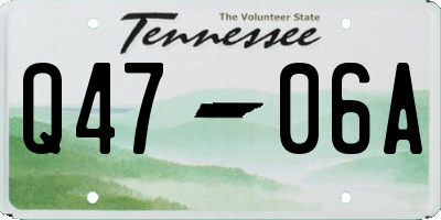 TN license plate Q4706A