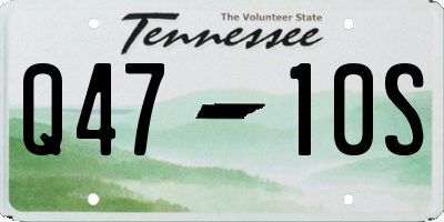 TN license plate Q4710S