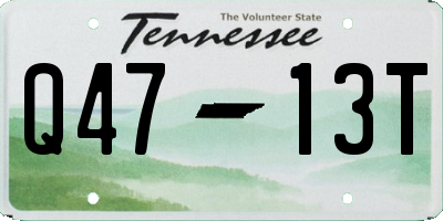 TN license plate Q4713T