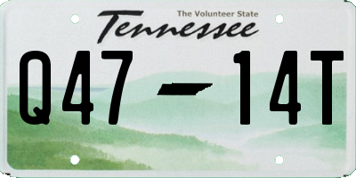 TN license plate Q4714T