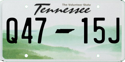 TN license plate Q4715J